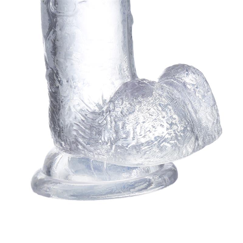 13736 Dildo Realista con Testículos Material Cristalino 15,5 cm - Imagen 6
