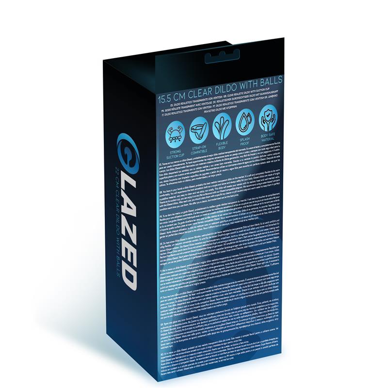 13736 Dildo Realista con Testículos Material Cristalino 15,5 cm - Imagen 7