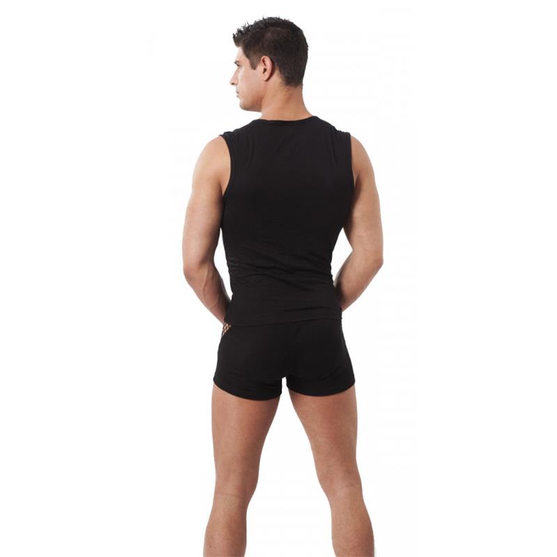 13182 Pantalon Corto Rejilla Negro - Imagen 3