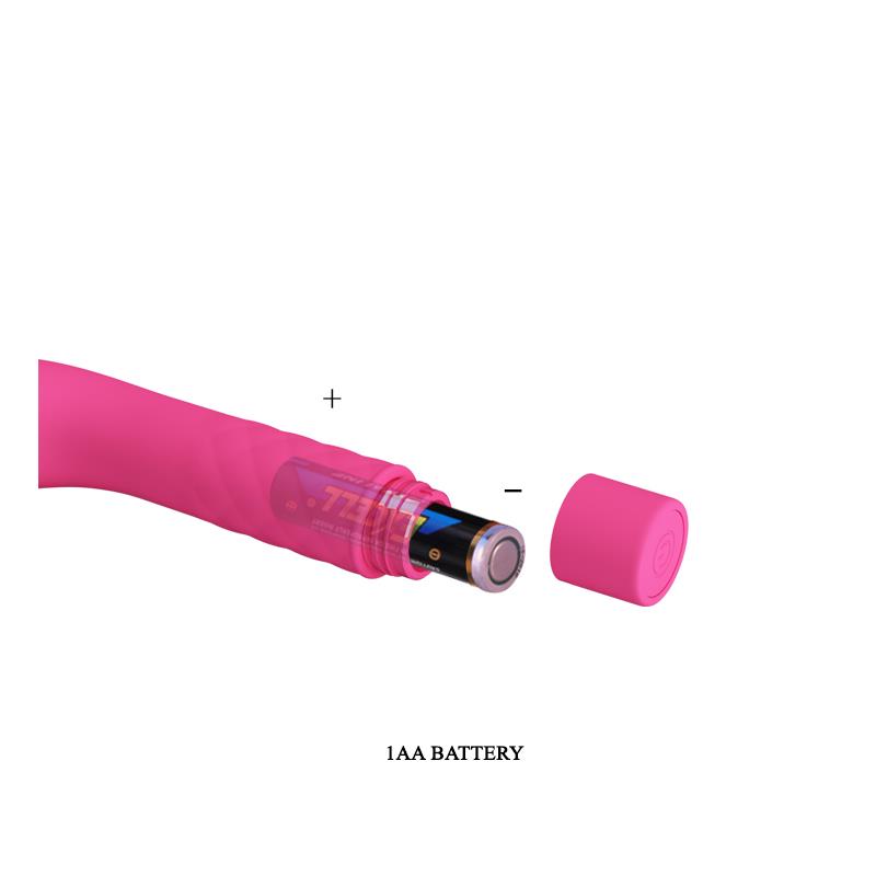 17327 Vibrador Atlas Silicona Rosa - Imagen 3