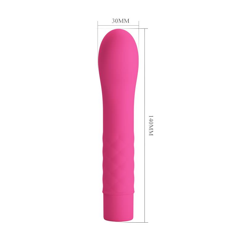 17327 Vibrador Atlas Silicona Rosa - Imagen 4