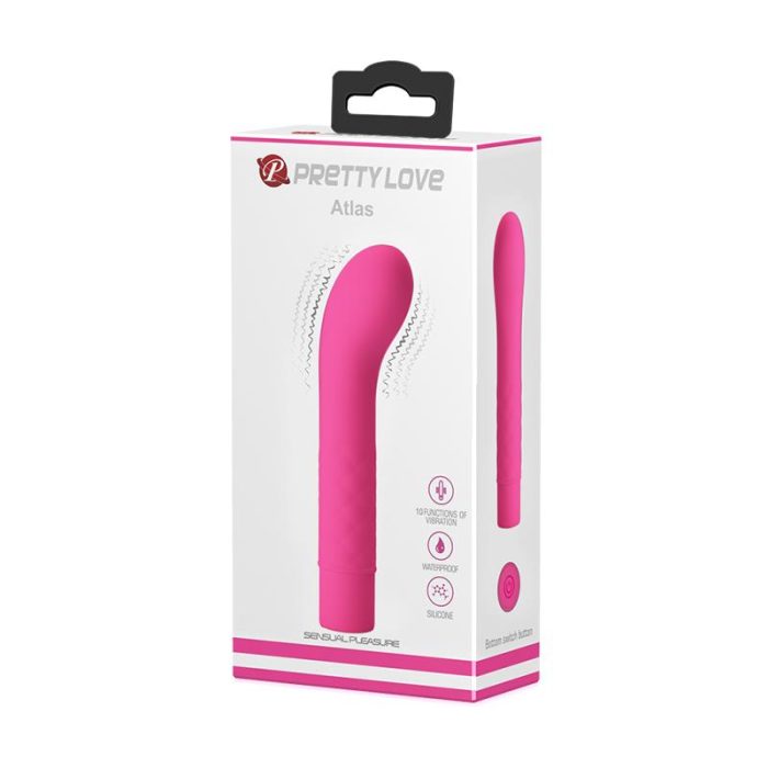 Vibrador Atlas Silicona Rosa - Imagen 5